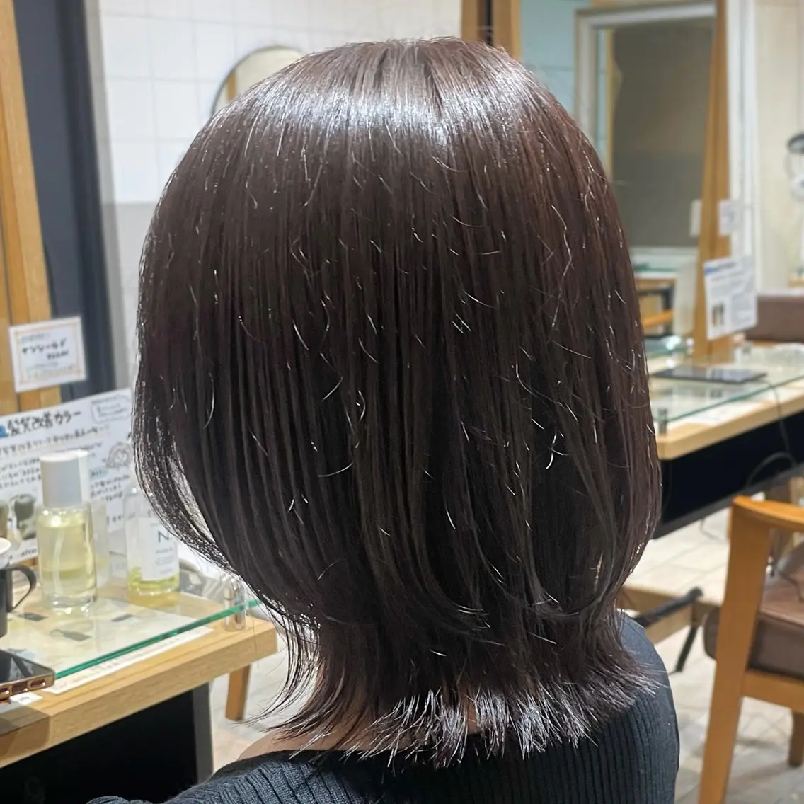 ミディアム レイヤーカット カット トリートメント 🦩　Rui 🦩のヘアスタイル