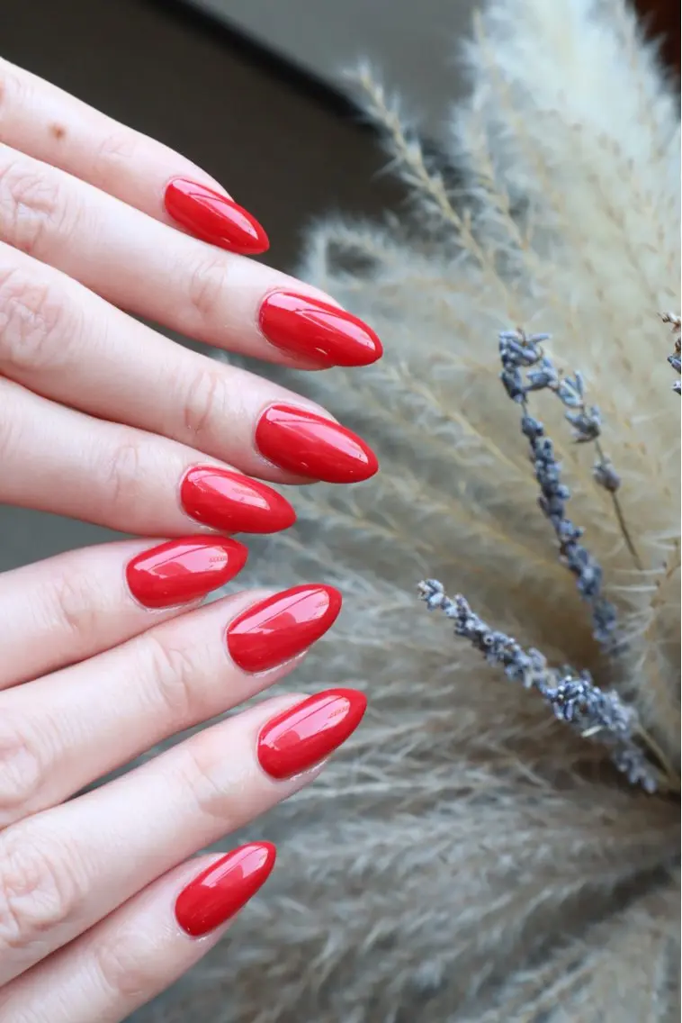 ネイル 赤色 ハンドネイル SCENERY NAILのネイルデザイン