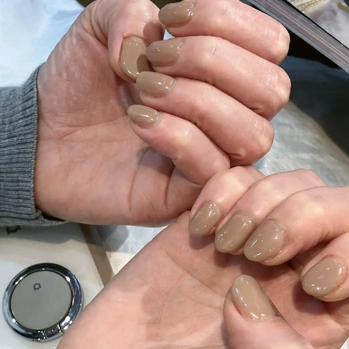 ネイル ワンカラーネイル シンプルネイル ハンドネイル felicita fumi🩷のネイルデザイン