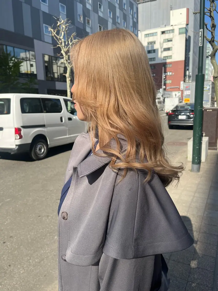 セミロング カラー ヘアカラー トリートメント ミジュ/ ショートモデル募集のヘアスタイル