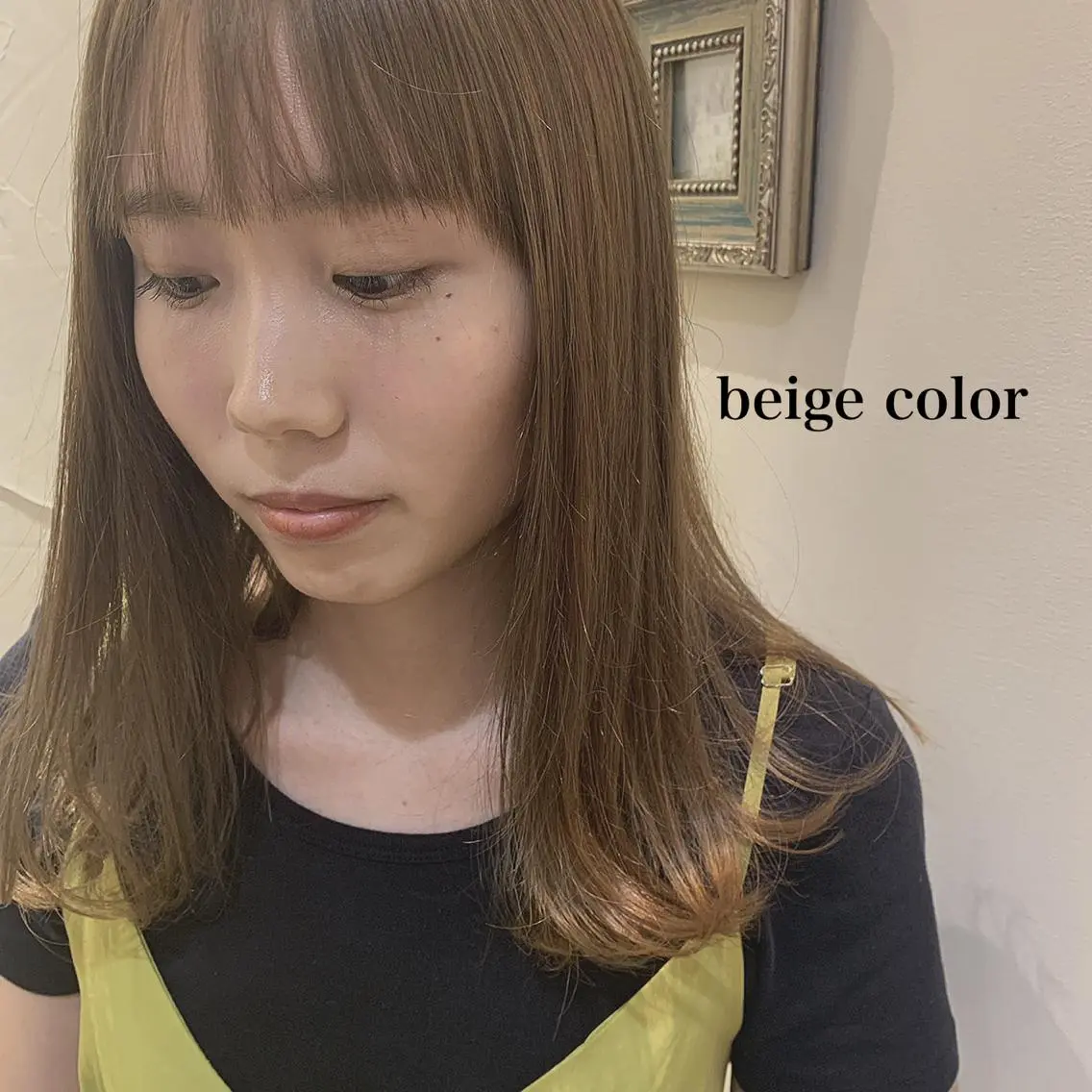 ミディアム カラー 透明感カラー👑 井上美乃里のヘアスタイル