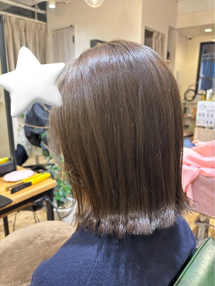カラー カット ヘアカラー 艶カラー🫧 推しカラー🧸楽歌のヘアスタイル