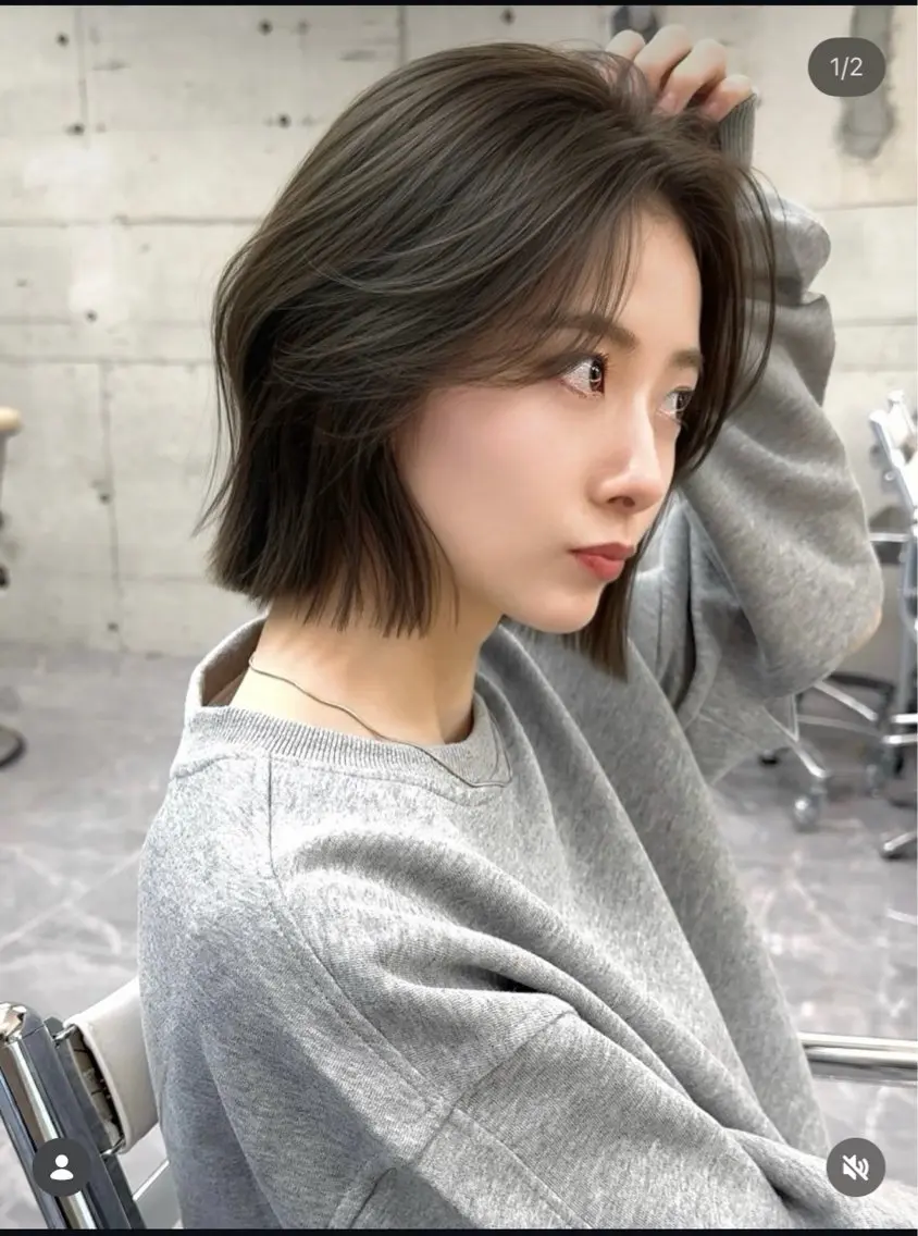 ミディアム カット トリートメント MINX似合わせボブ 髪質改善/岩城槙乃介のヘアスタイル