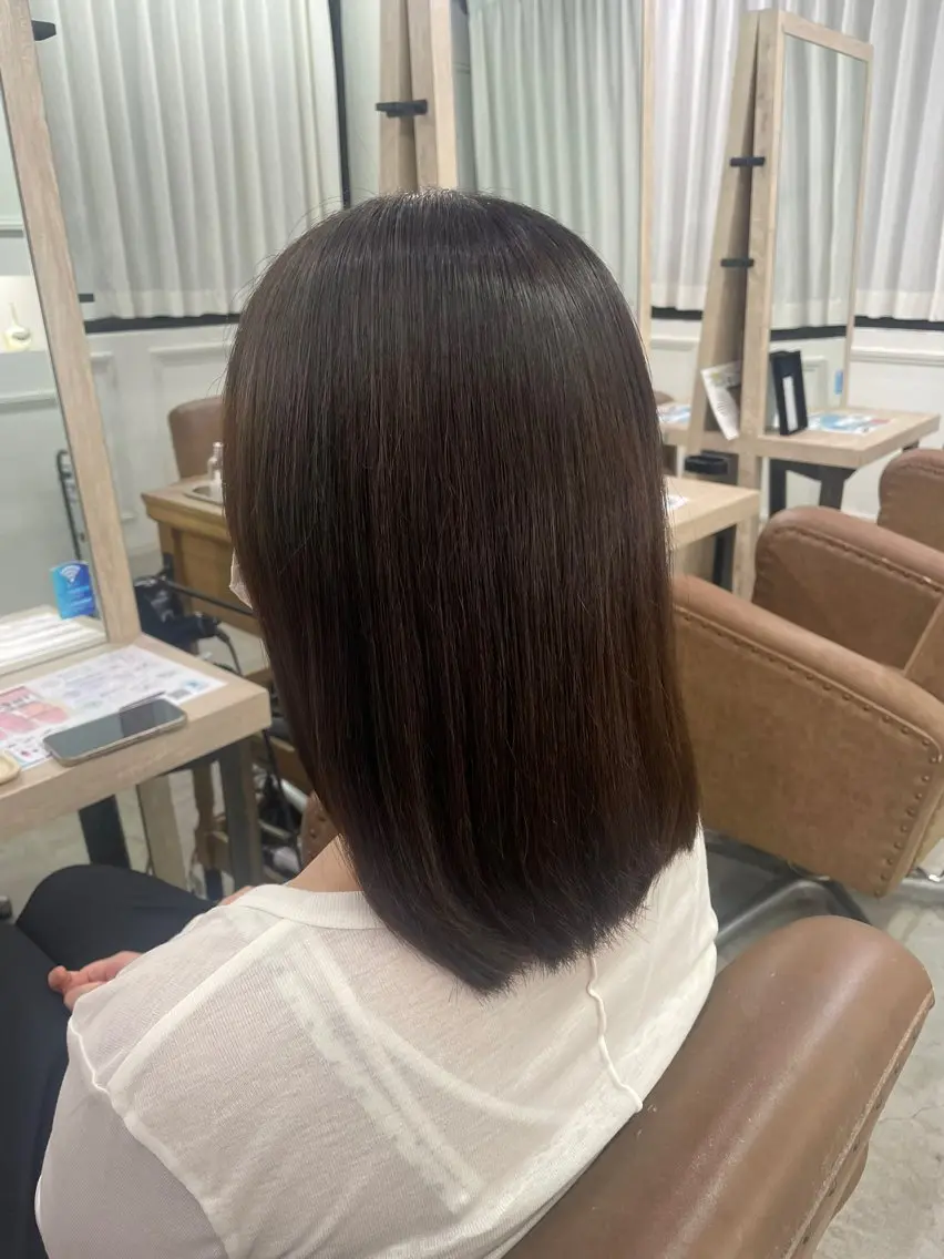 カラー 𝐌𝐢𝐮♥透明感 カラー♥のヘアスタイル