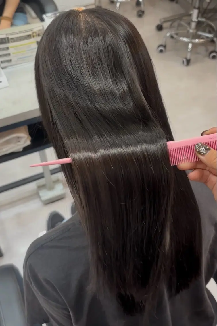 カラー 透明感カラー 髪質改善 縮毛矯正 ヘアカラー 🌙髪質改善カラー Momoka🦋のヘアスタイル