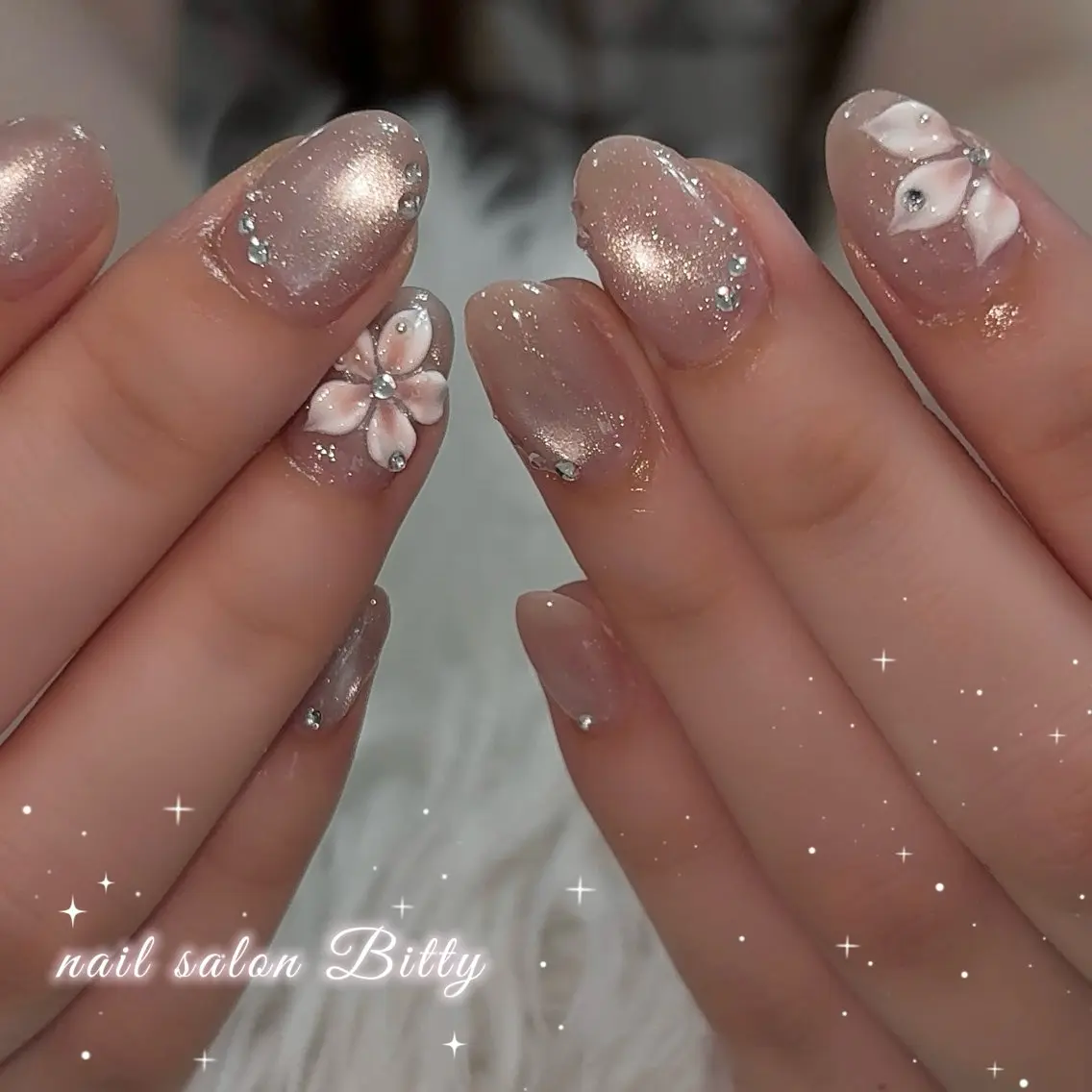 ネイル ハンドネイル Bitty momona🩵✨のネイルデザイン