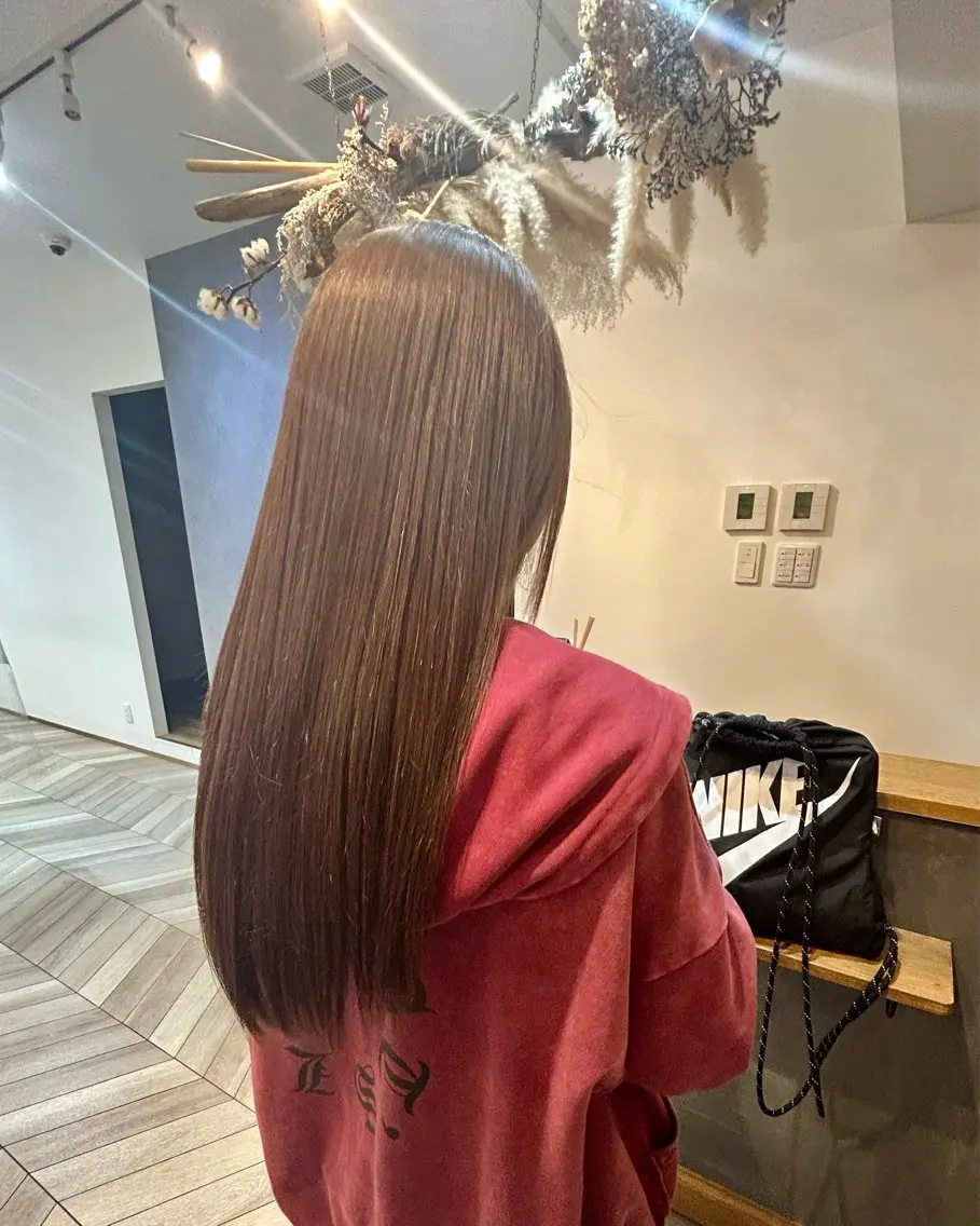 ロング カラー ベージュカラー ヘーゼル ヘアカラー 〔LaNA〕 Nozomiのヘアスタイル
