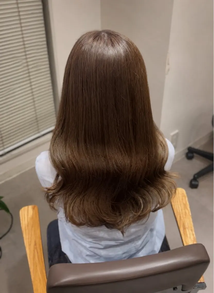 ロング カラー ヘアカラー トリートメント Ami♡表参道/艶髪 ピンク/盛れカットのヘアスタイル
