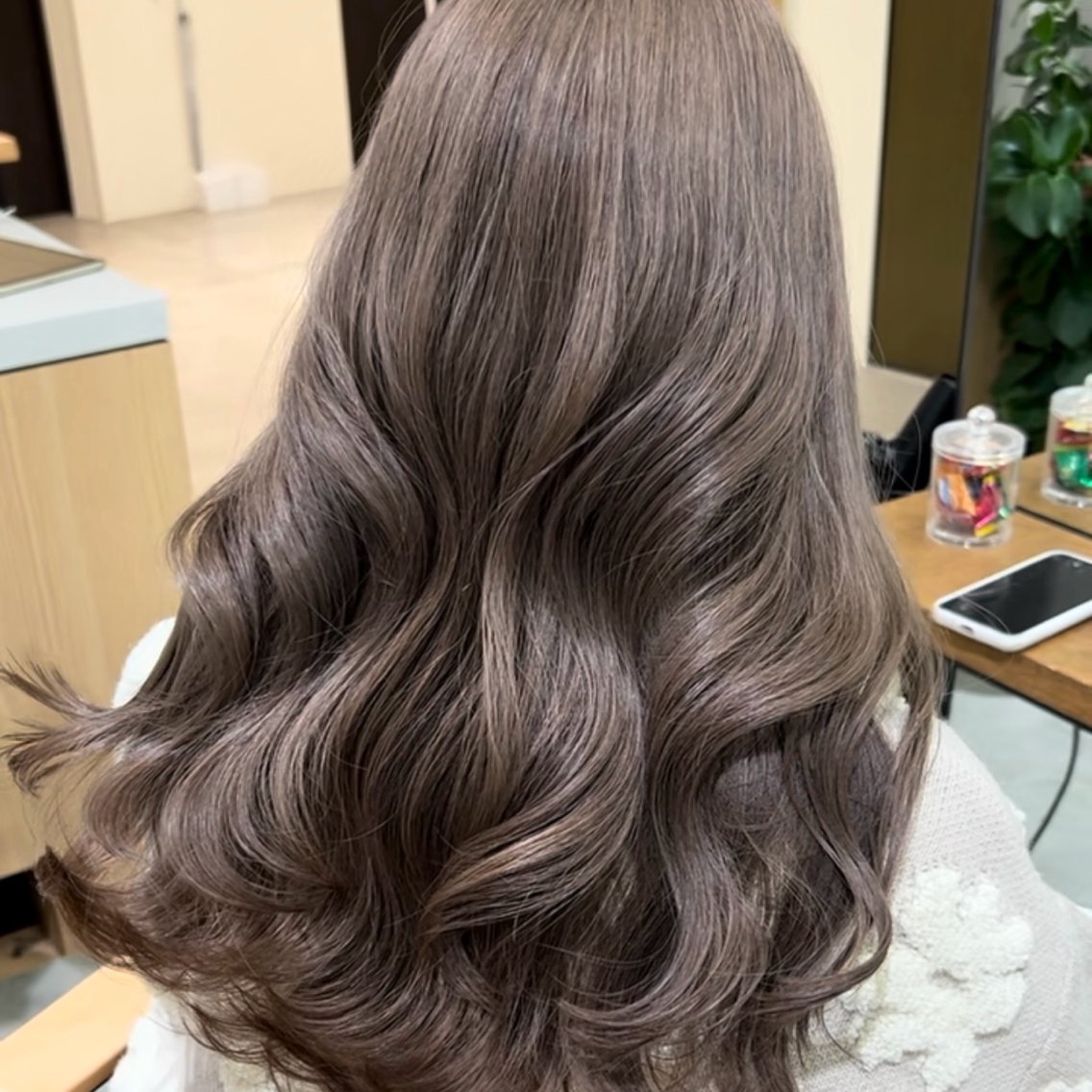 ミディアム カラー ヘアカラー トリートメント 透明感カラー/ 髪質改善/ゆっきーのヘアスタイル