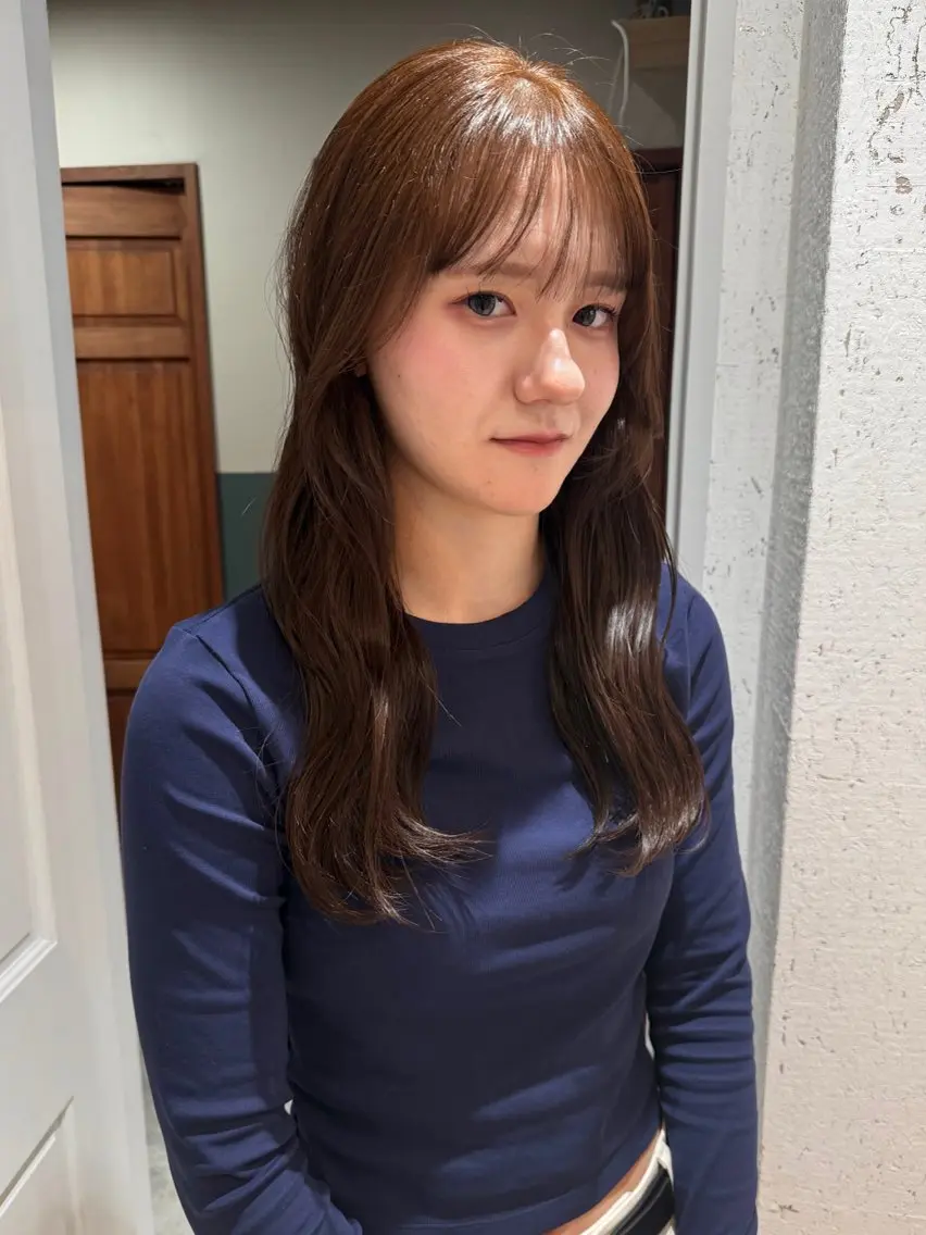 ロング カラー 似合わせカット カット ヘアカラー トリートメント mai / linoah˚✧のヘアスタイル