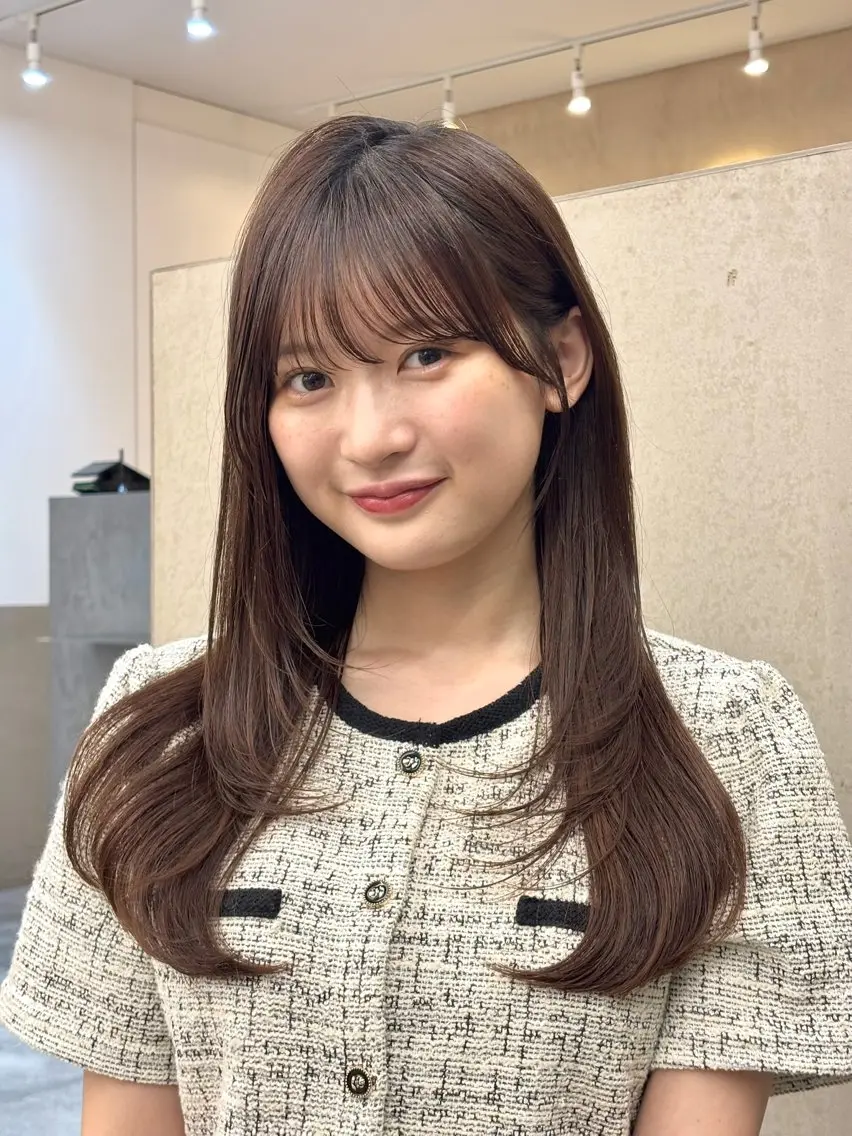 ロング トリートメント ヘアカラー トリートメント レイヤーカット/ ほたる🌼のヘアスタイル