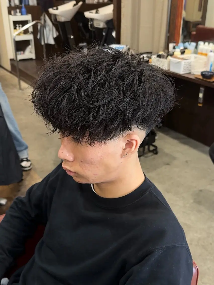 カラー パーマ カット パーマ スペインカール/セン ターパート/RYUのヘアスタイル