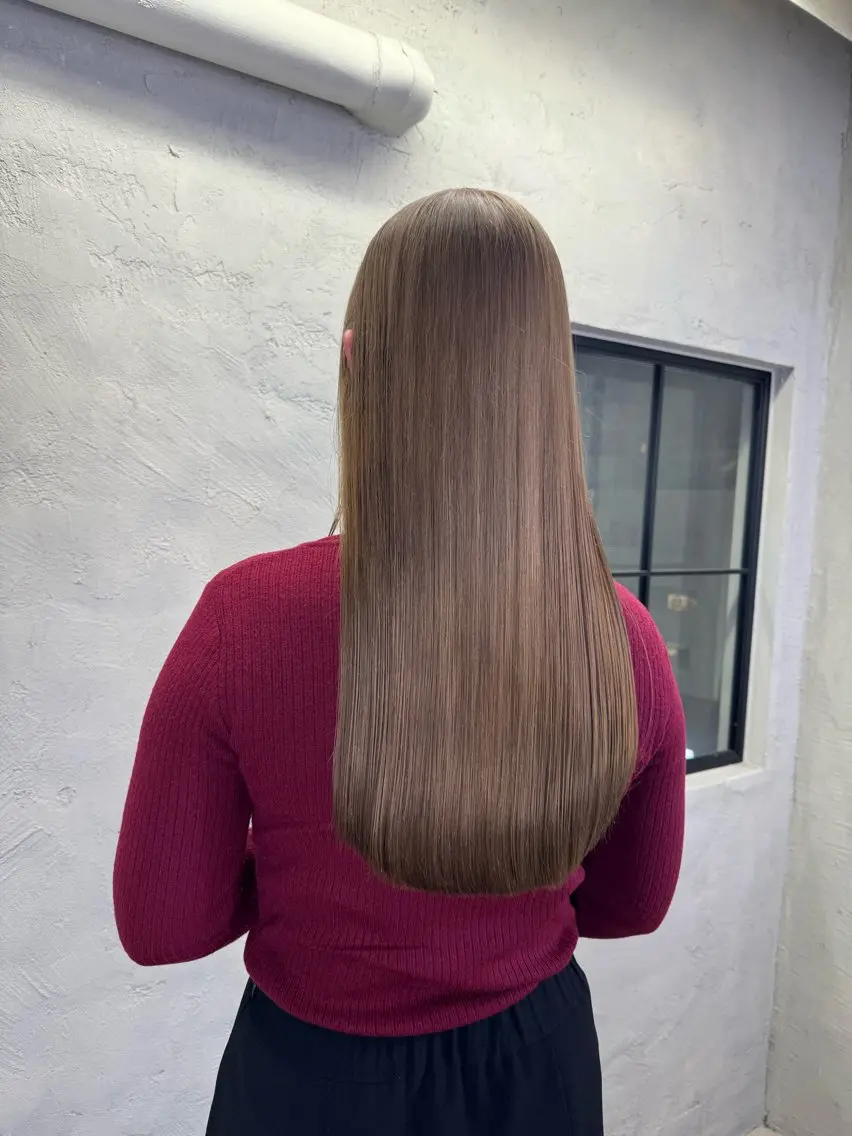 ロング カラー カット ヘアカラー 🦄垢抜けボブ特化× 暖色カラー未来🦄のヘアスタイル