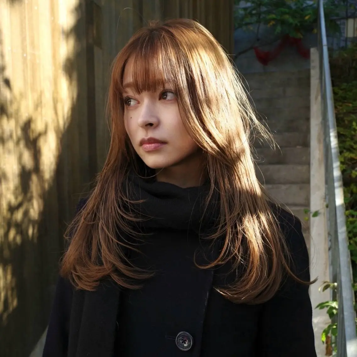 セミロング カット ヘアカラー トリートメント yukina ✴︎のヘアスタイル