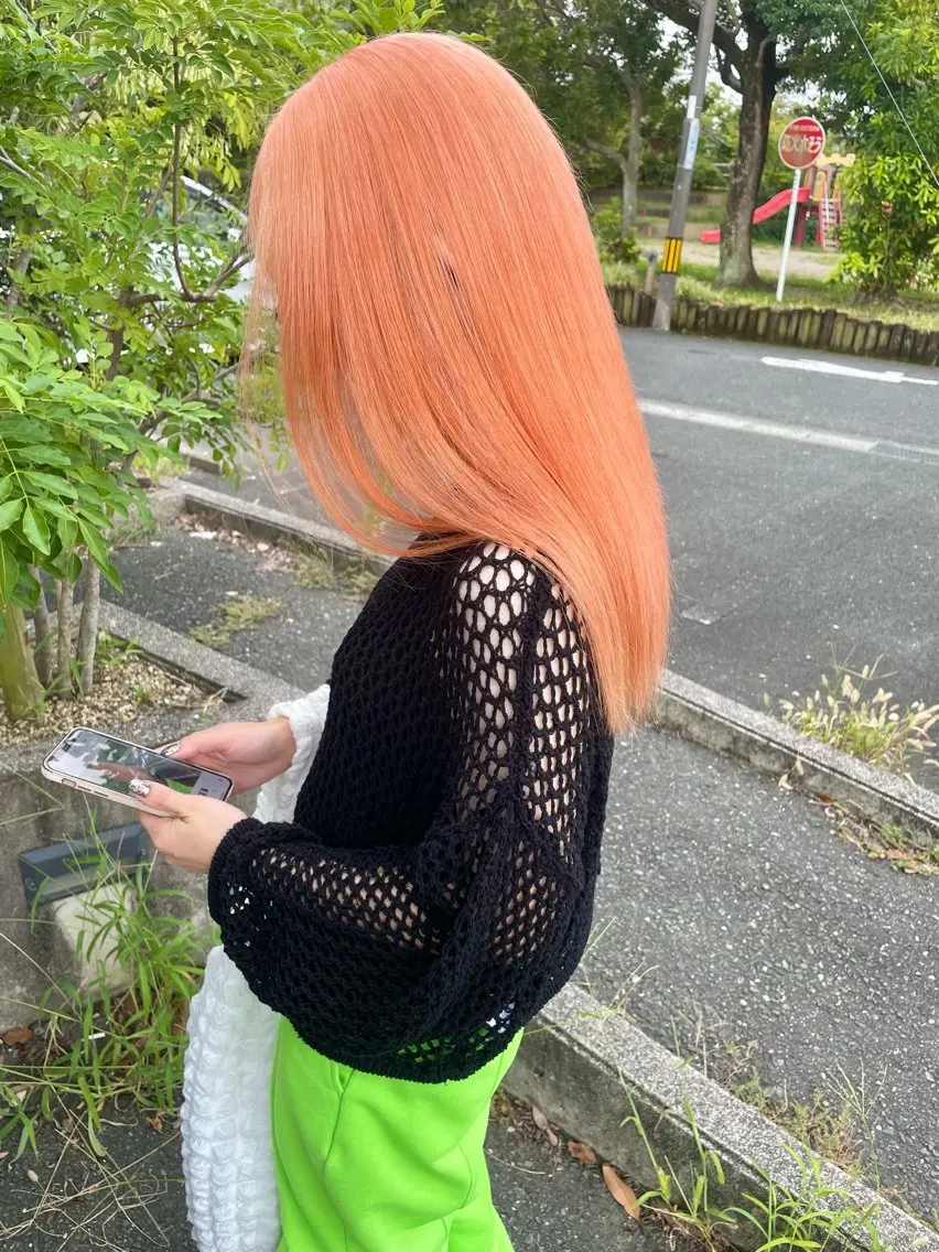 ロング ヘアカラー トリートメント Lit.豊橋 夏目のヘアスタイル