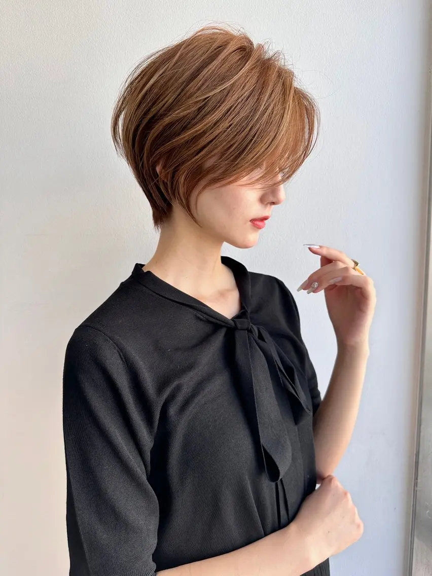 [🪞プレミアム🪞]ショートカット➕透明感カラーor白髪染め➕トリートメント🥣の写真