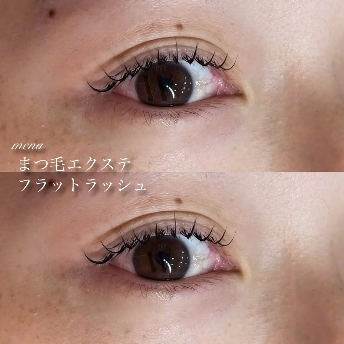 マツエク・マツパ フラットラッシュ 水越 花央のマツエク・マツパデザイン