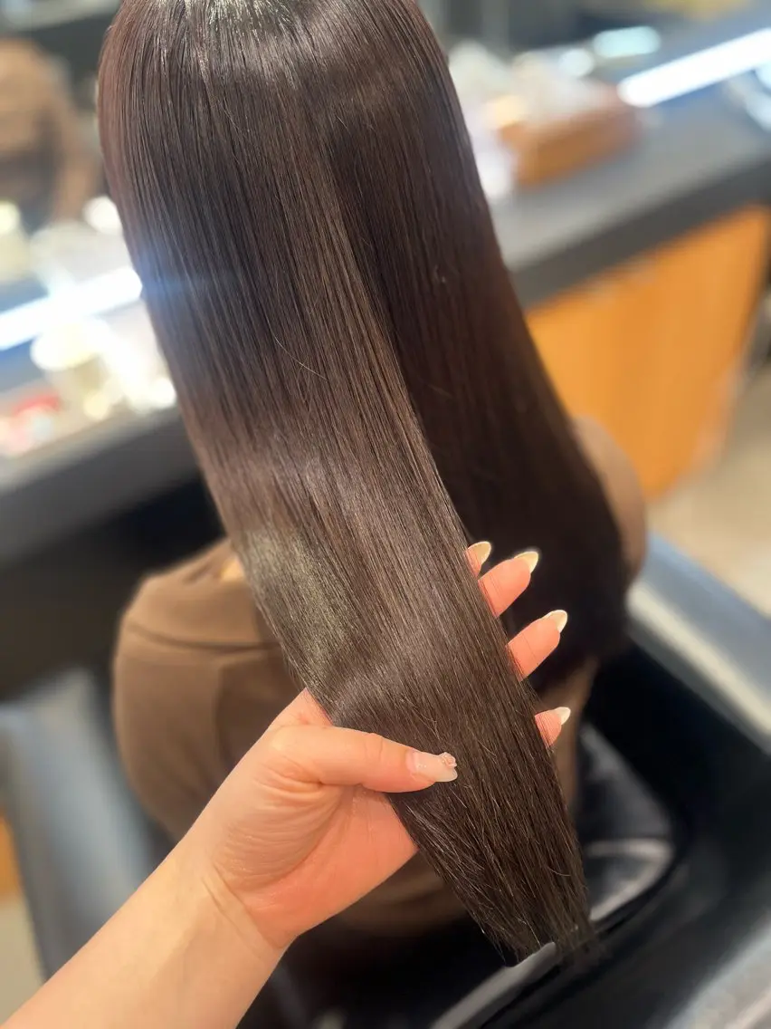 ロング 髪質改善 似合わせカット 髪質改善・水素カラー ARIA(ému)のヘアスタイル