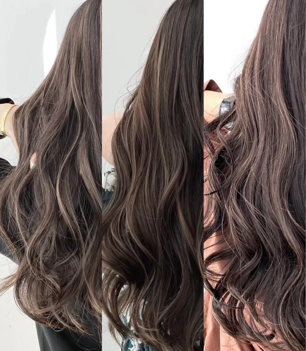 全体カット＋派手になりすぎないハイライト✨お仕事柄派手な髪色にできない方などおすすめです❣️【ホイル10枚】の写真