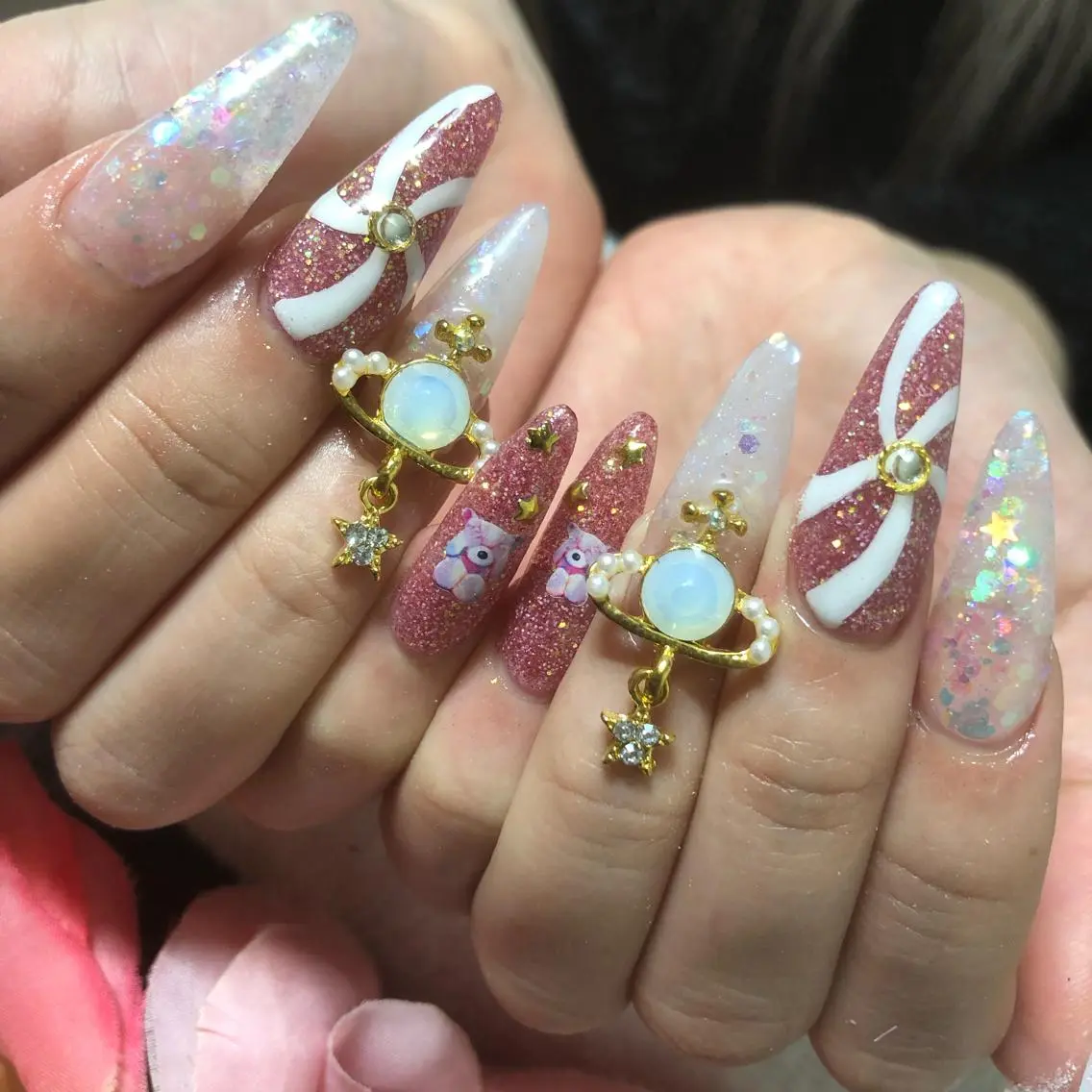 ロング ネイル ハンドネイル 《LB》ラブリエ Nail&eyeのマツエク・マツパデザイン