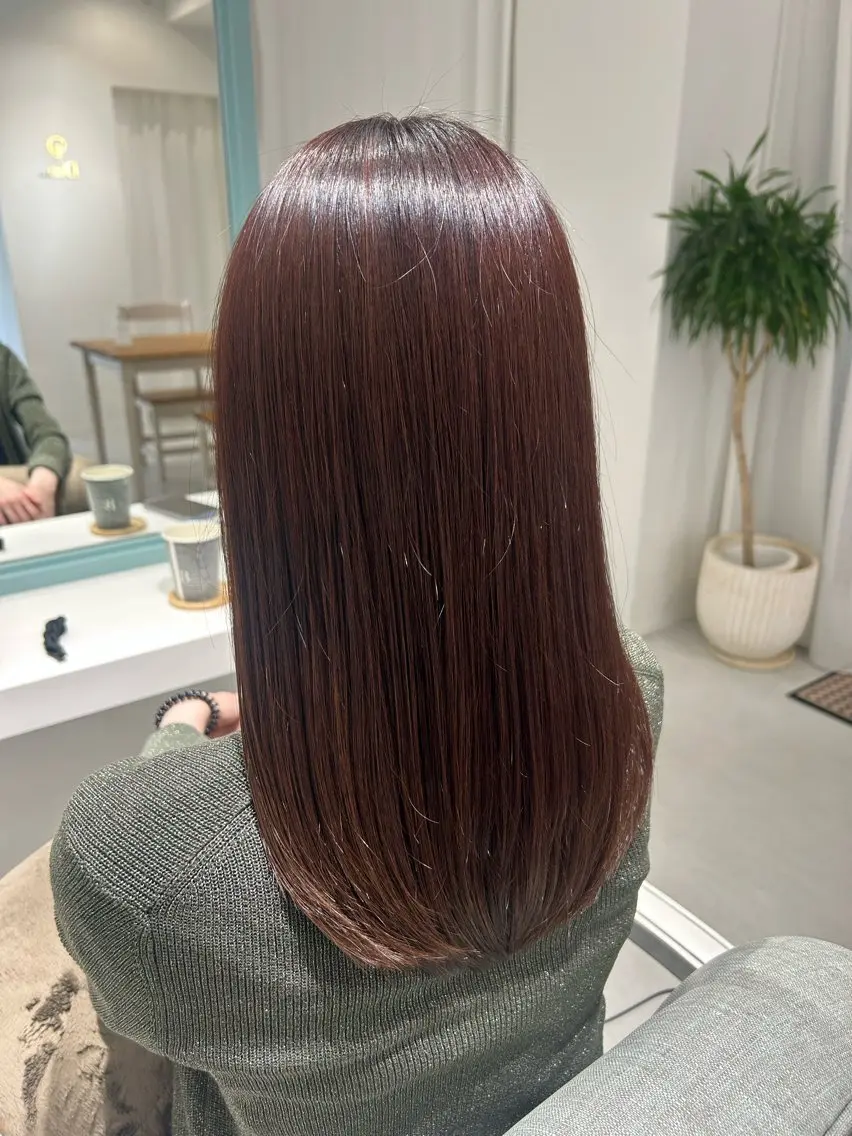 セミロング カット ヘアカラー トリートメント ✂︎ Kana✂︎のヘアスタイル