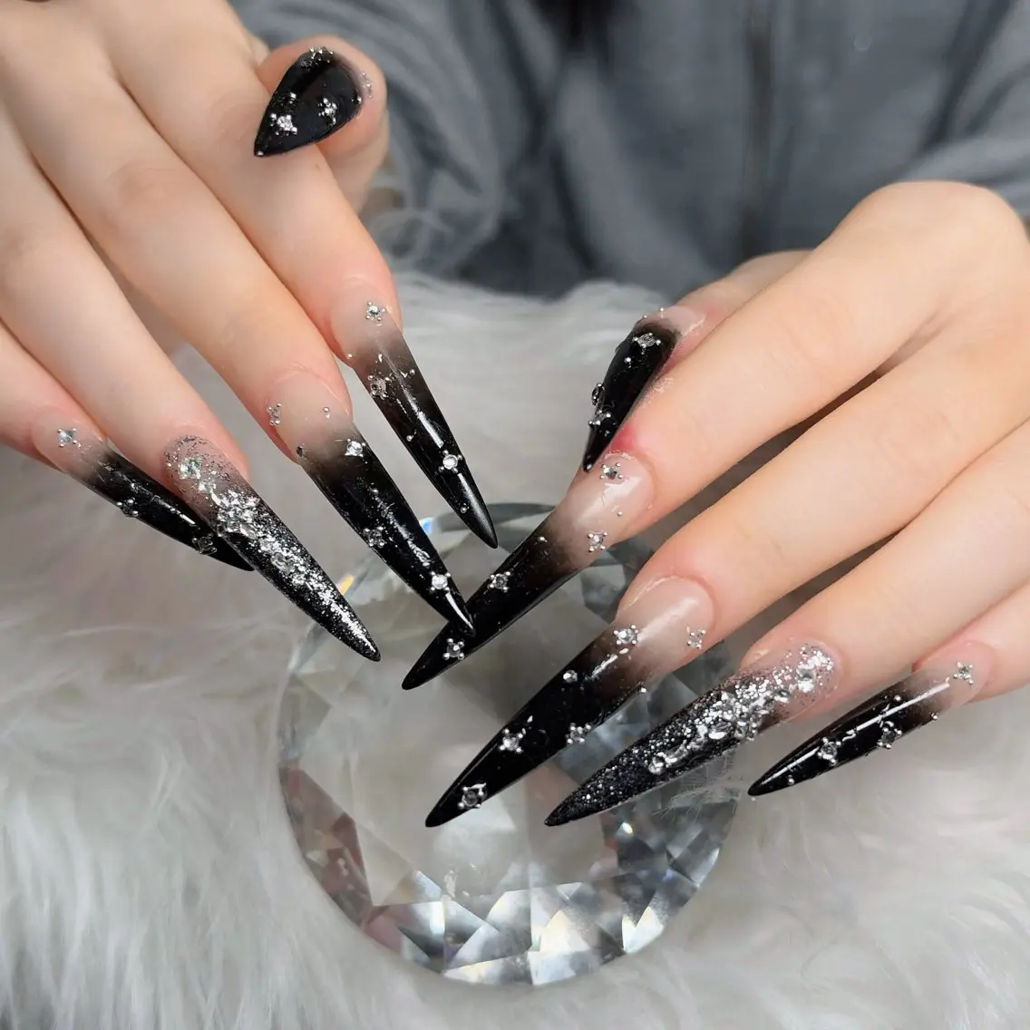 ネイル フットネイル フレンチネイル グラデーション 韓国ネイル ロングネイル ハンドネイル Hani Nail Salonのネイルデザイン