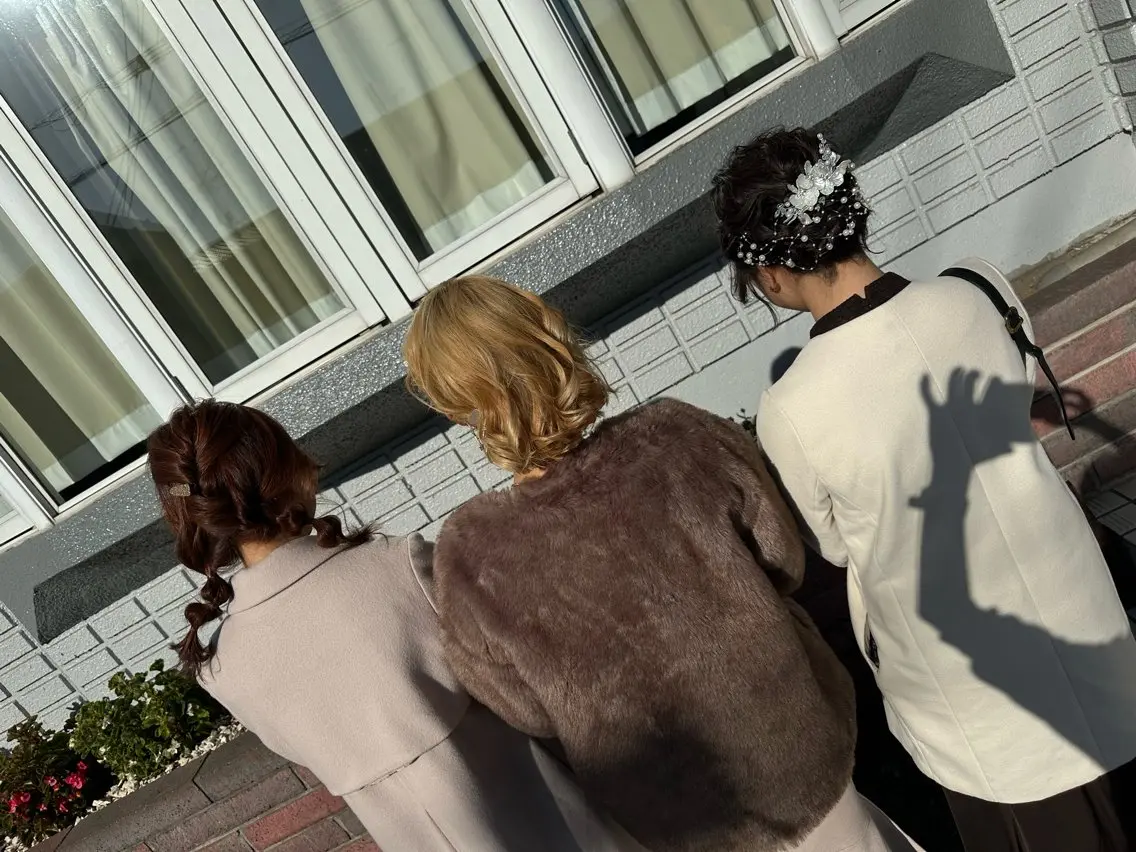 セミロング ヘアアレンジ 結婚式・ブライダル エンゼルス美容室斉間 圭司のヘアスタイル
