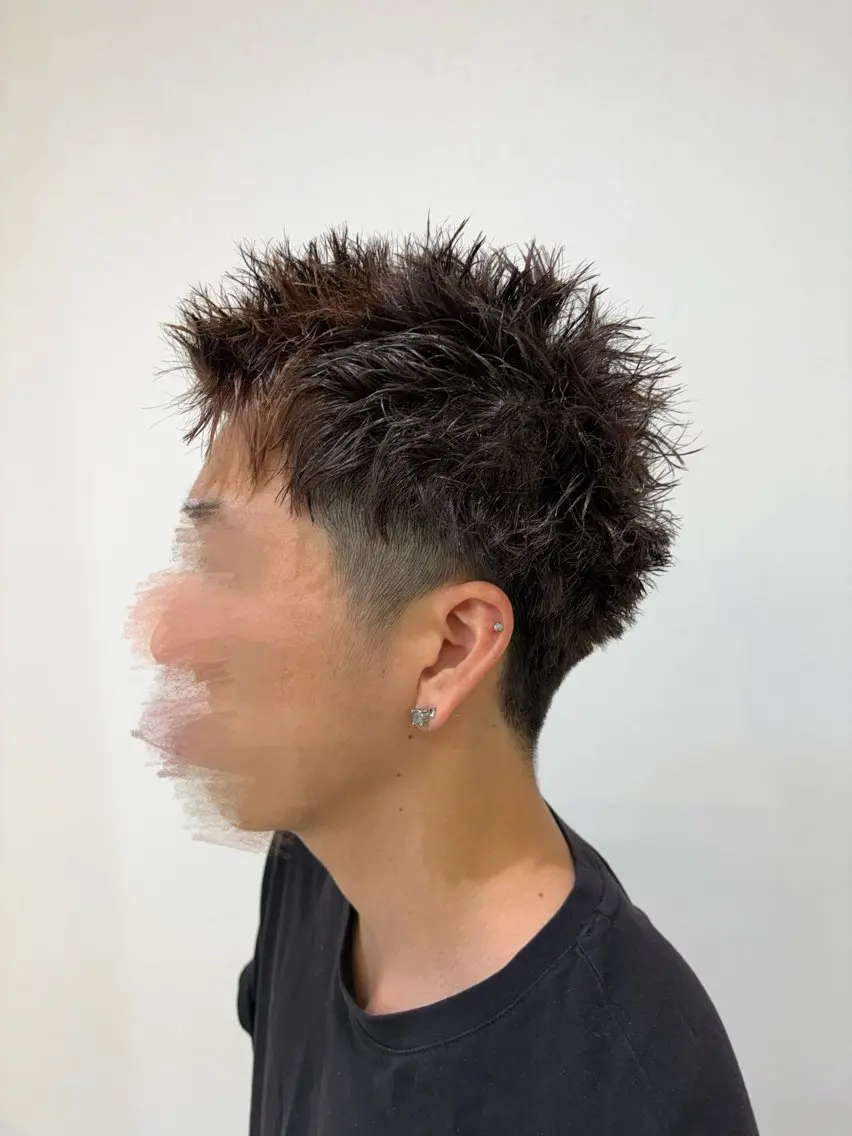 パーマ メンズ ビジネス メンズパーマ スペインカール 波巻きパーマ ニュアンスパーマ カット パーマ ニュアンスパーマ/ フェザー/マッシュのヘアスタイル