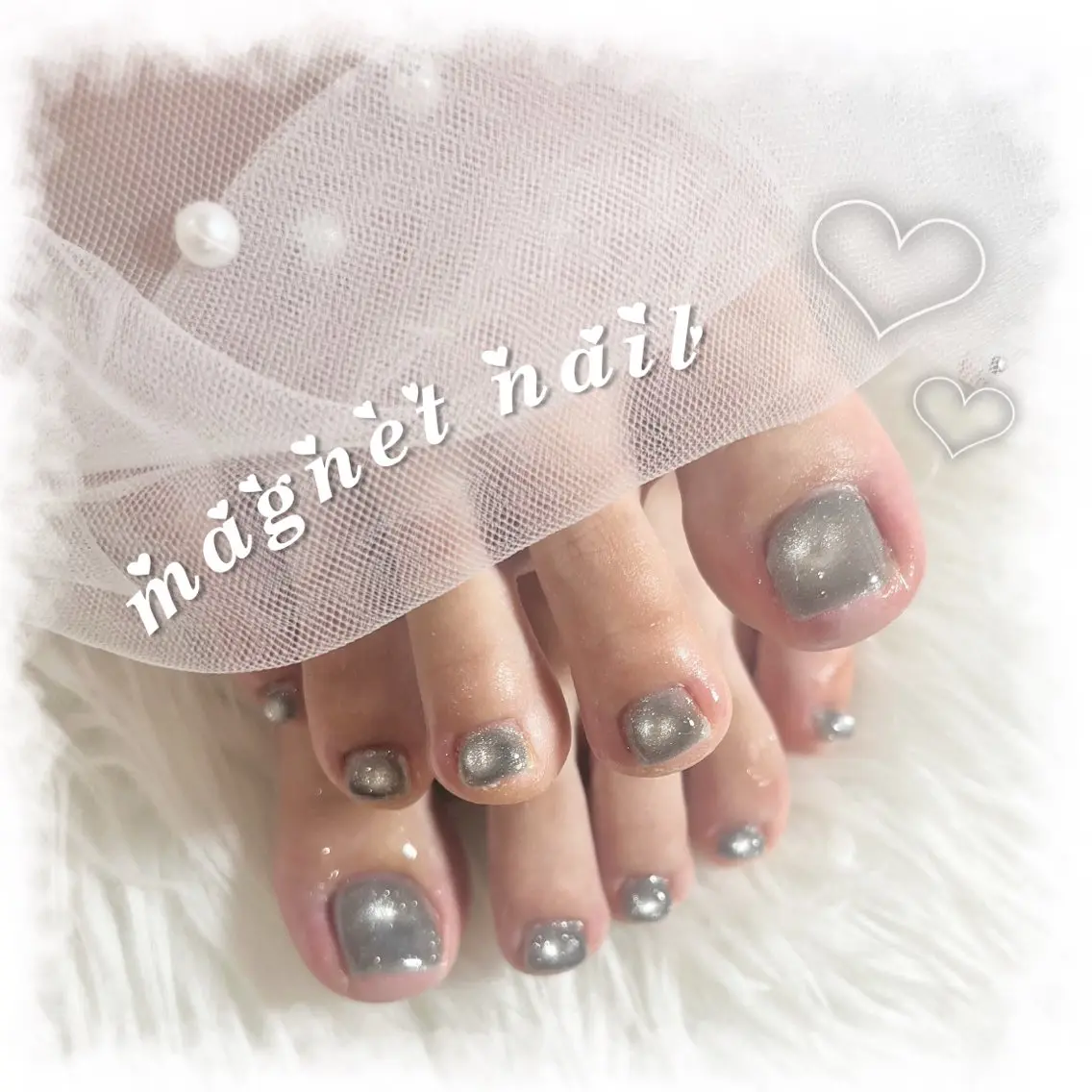 ネイル フットネイル マグネットネイル LAVISH sakiのネイルデザイン