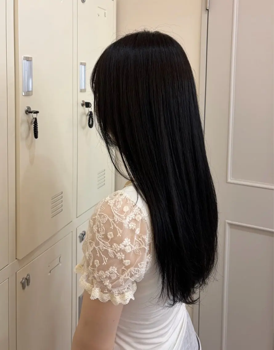ロング ヘアカラー トリートメント カラーモデル募集中 🍀 上地 虹奈のヘアスタイル