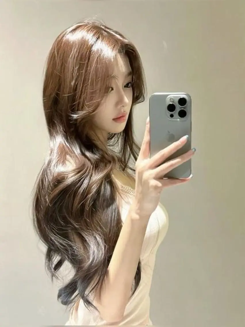 【韓国SALE】お家で簡単ワンカールで巻ける韓国レイヤーカット+コテ巻きセットの写真