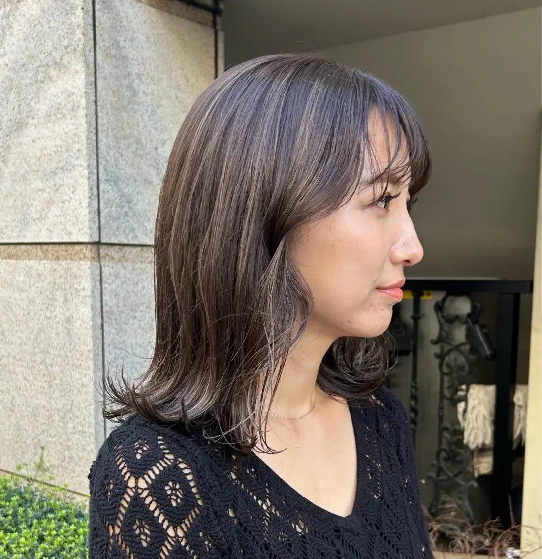 ミディアム カラー ハイライトカラー ハイライト 艶カラー吉祥寺🌸 KAZUEのヘアスタイル