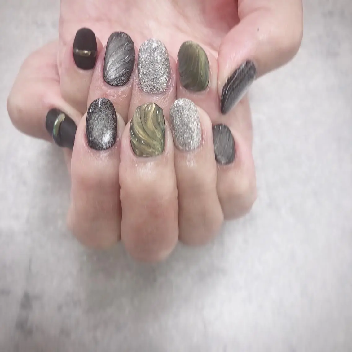 ネイル マグネットネイル ハンドネイル ハンドケア FASTNAIL PLUS 新宿店のネイルデザイン