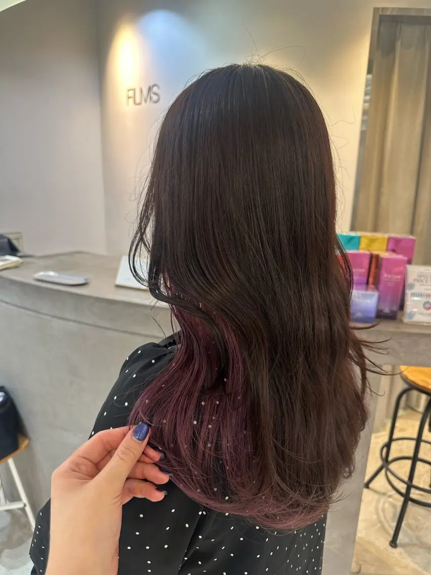 ロング Misato🎀🖤 ブリーチ/パーマのヘアスタイル