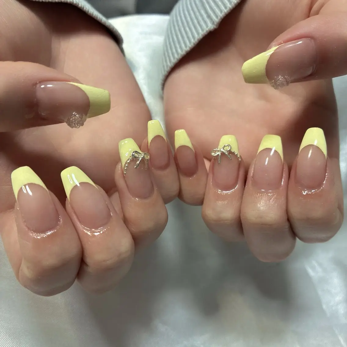 ネイル アートネイル フレンチネイル 持ち込み ショートネイル ハンドネイル フットネイル Adite nailのネイルデザイン
