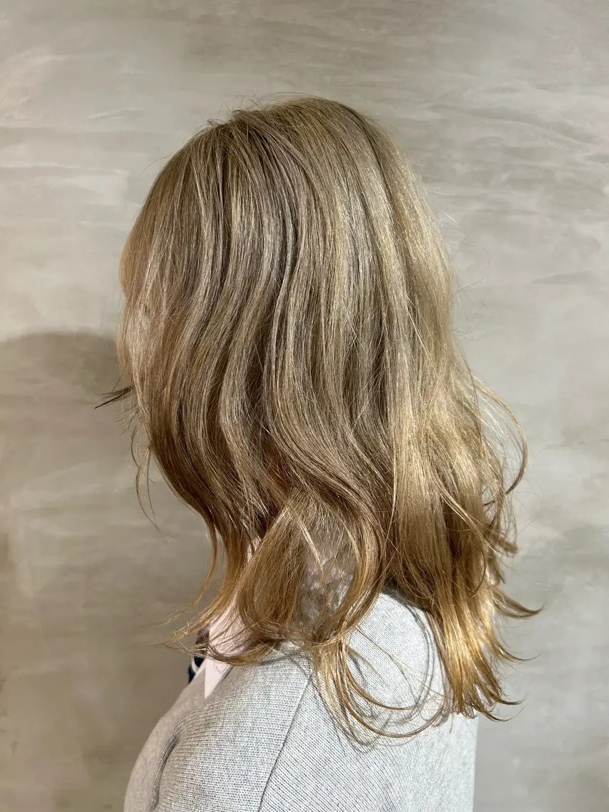 ミディアム ヘアカラー トリートメント カラーアンドケアリタ kitamuuuのヘアスタイル