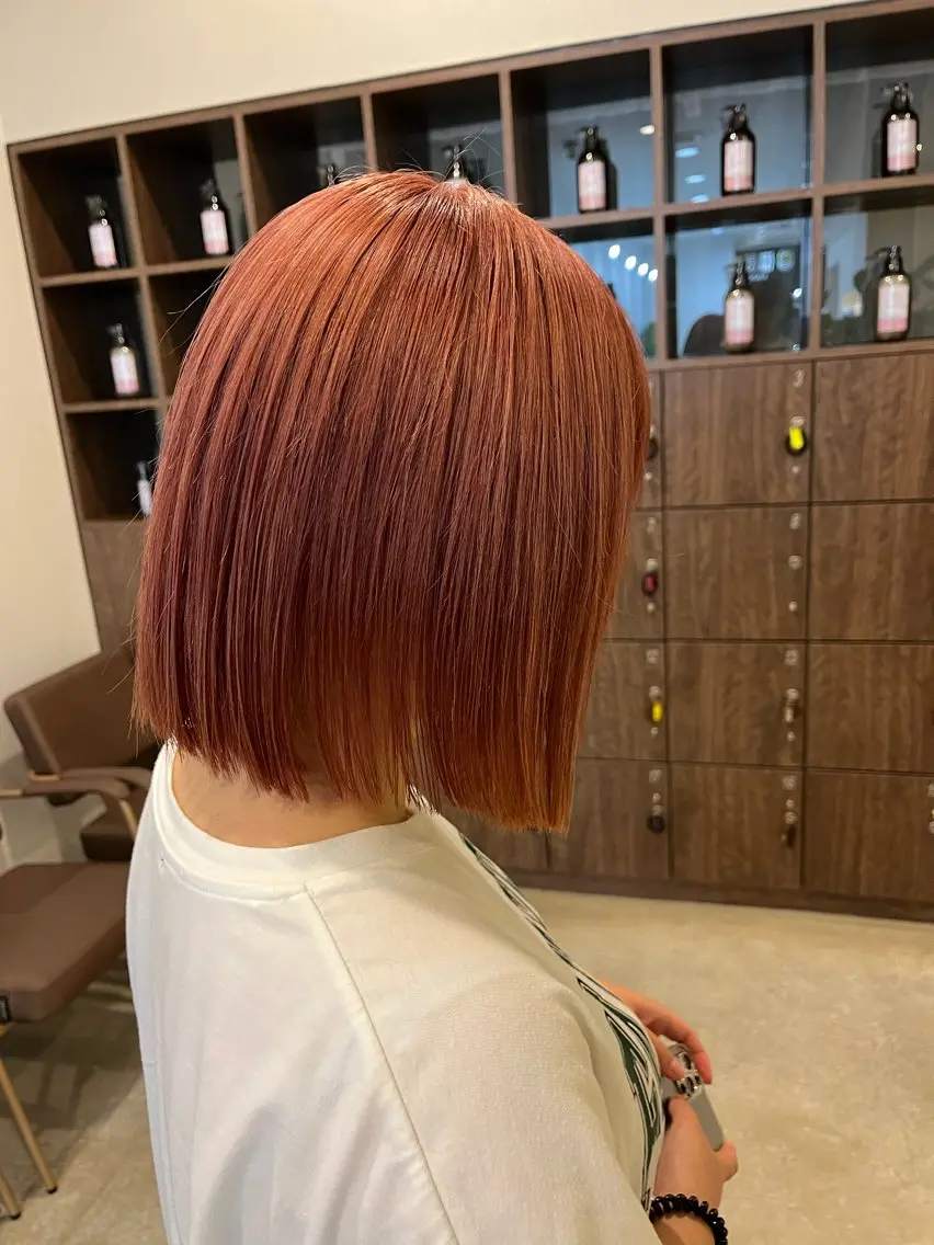 ミディアム カラー 艶カラー⏳ブリーチ Natsukiのヘアスタイル