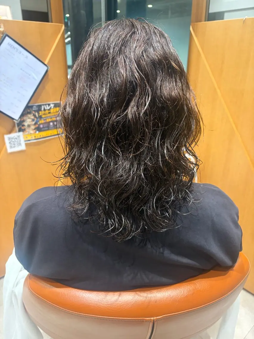 ミディアム パーマ カット パーマ 安藤萌栞 /パーマモデル募集のヘアスタイル