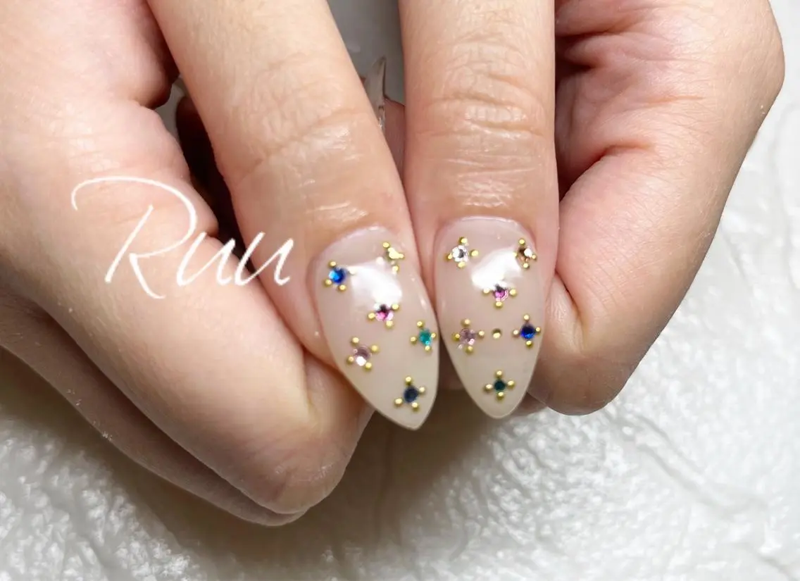 ネイル アートネイル フットネイル フレンチネイル キラキラネイル 韓国ネイル Nail salon Ruuのネイルデザイン
