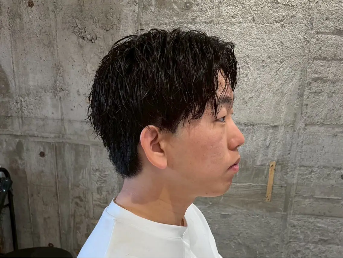 ショート パーマ メンズ 朝ラクパーマ 【SENA】のヘアスタイル
