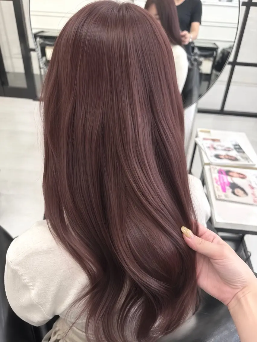 カラー ブリーチ ラベンダーカラー ブリーチなしカラー ヘアカラー トリートメント Maison HALU -かえでのヘアスタイル