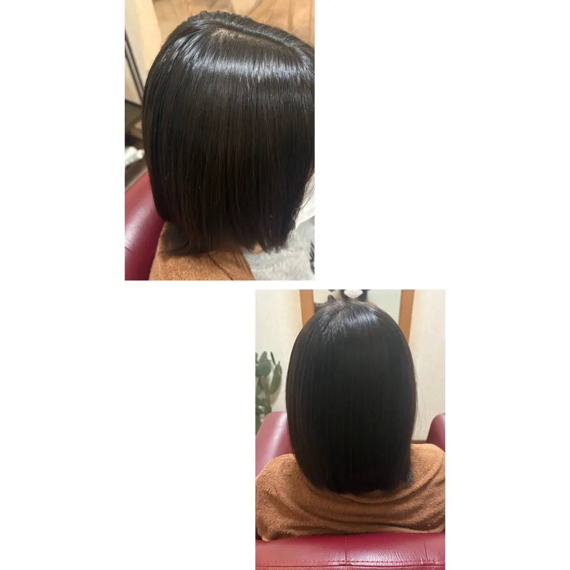 ミディアム ミディアムパーマ 縮毛矯正 鈴木 虹遥のヘアスタイル