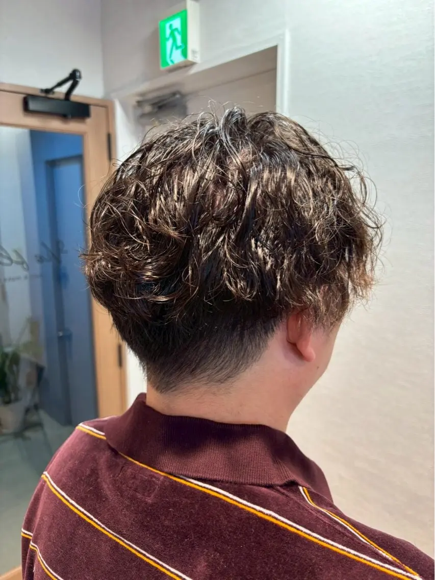 ショート パーマ スパイラルパーマ パーマ メンズ特化☝️添田 好恵のヘアスタイル