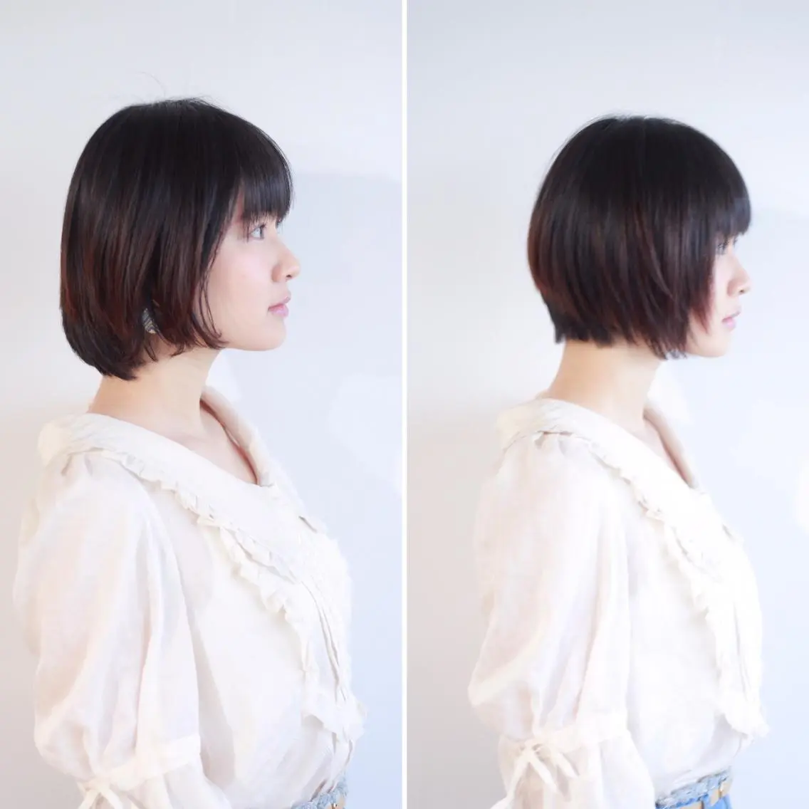 ショート ハイトーン/レイヤー /ケアブリーチ石川治のヘアスタイル