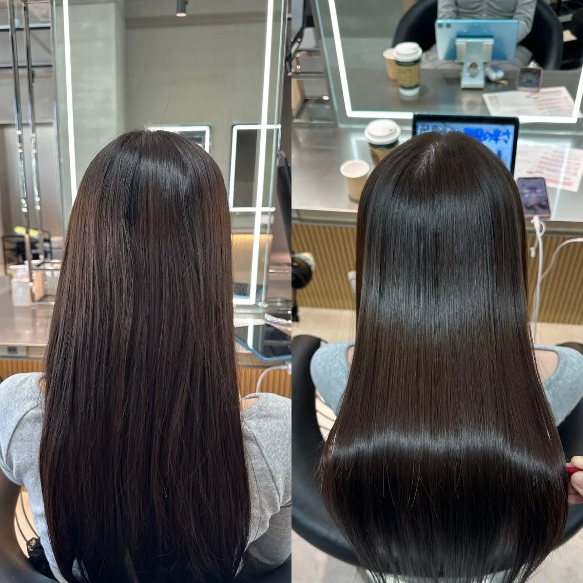 ロング カット 縮毛矯正 トリートメント ✨髪質改善特化✨副 店長椎葉信乃介のヘアスタイル