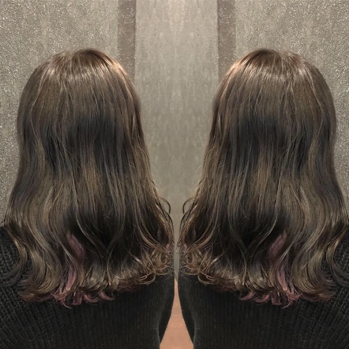 ミディアム カラー インナーカラー 得能 雅人のヘアスタイル