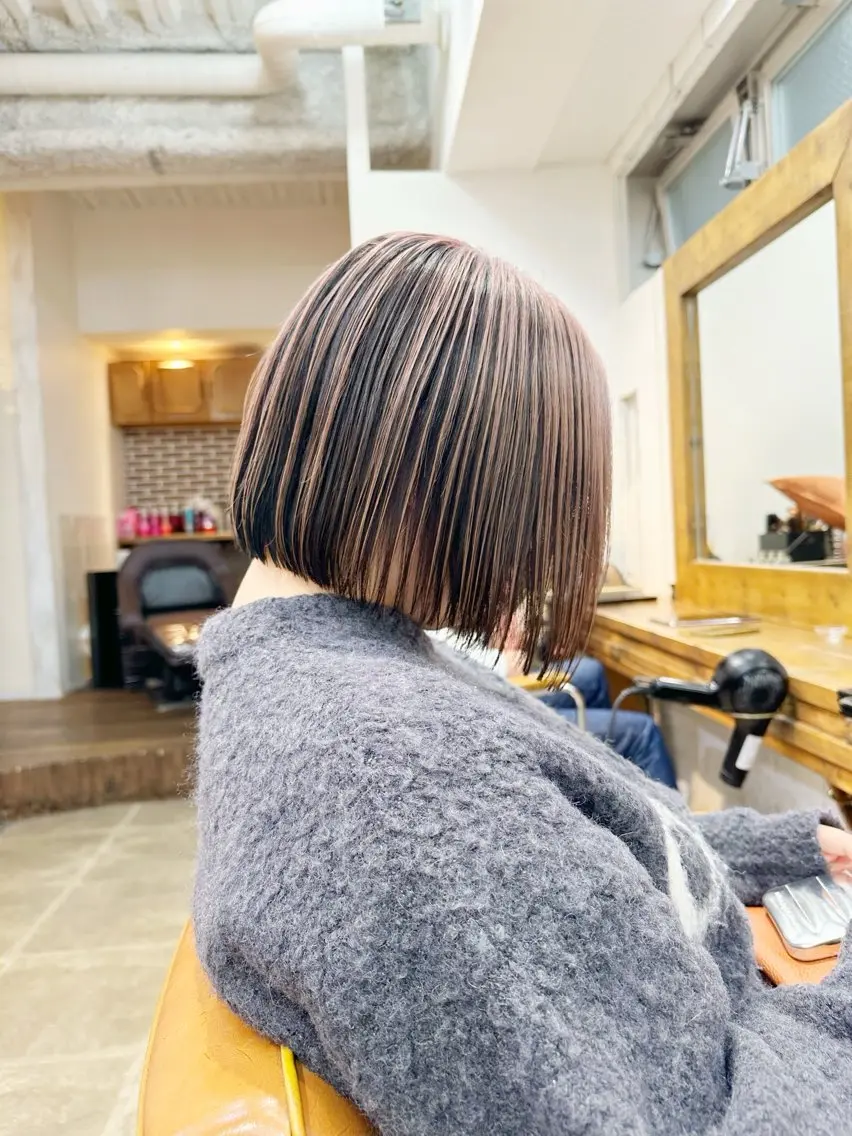 ショート カラー くせ毛 カット ヘアカラー トリートメント 👑銀座ショート/ 絶壁補正/金子涼👑のヘアスタイル