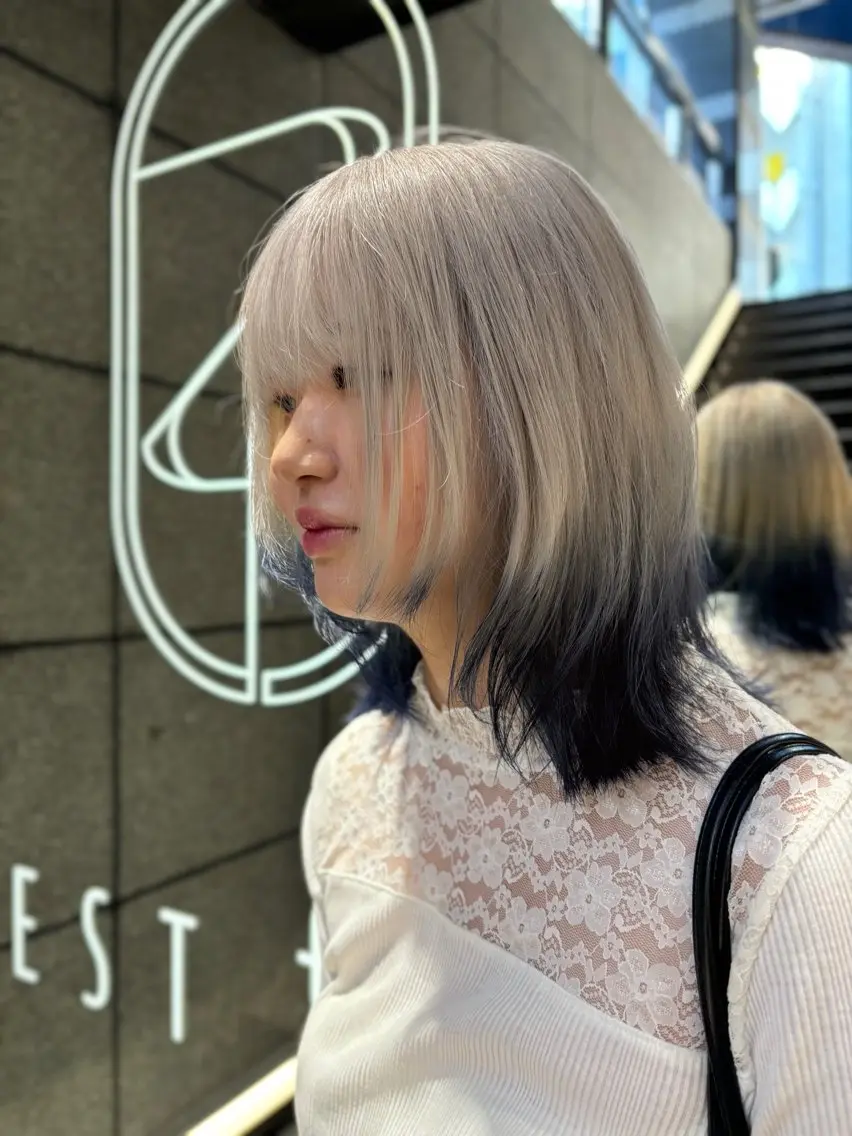 ミディアム カラー 縮毛矯正 ヘアカラー 🥇メンズパーマ /縮毛矯正/木村神心のヘアスタイル