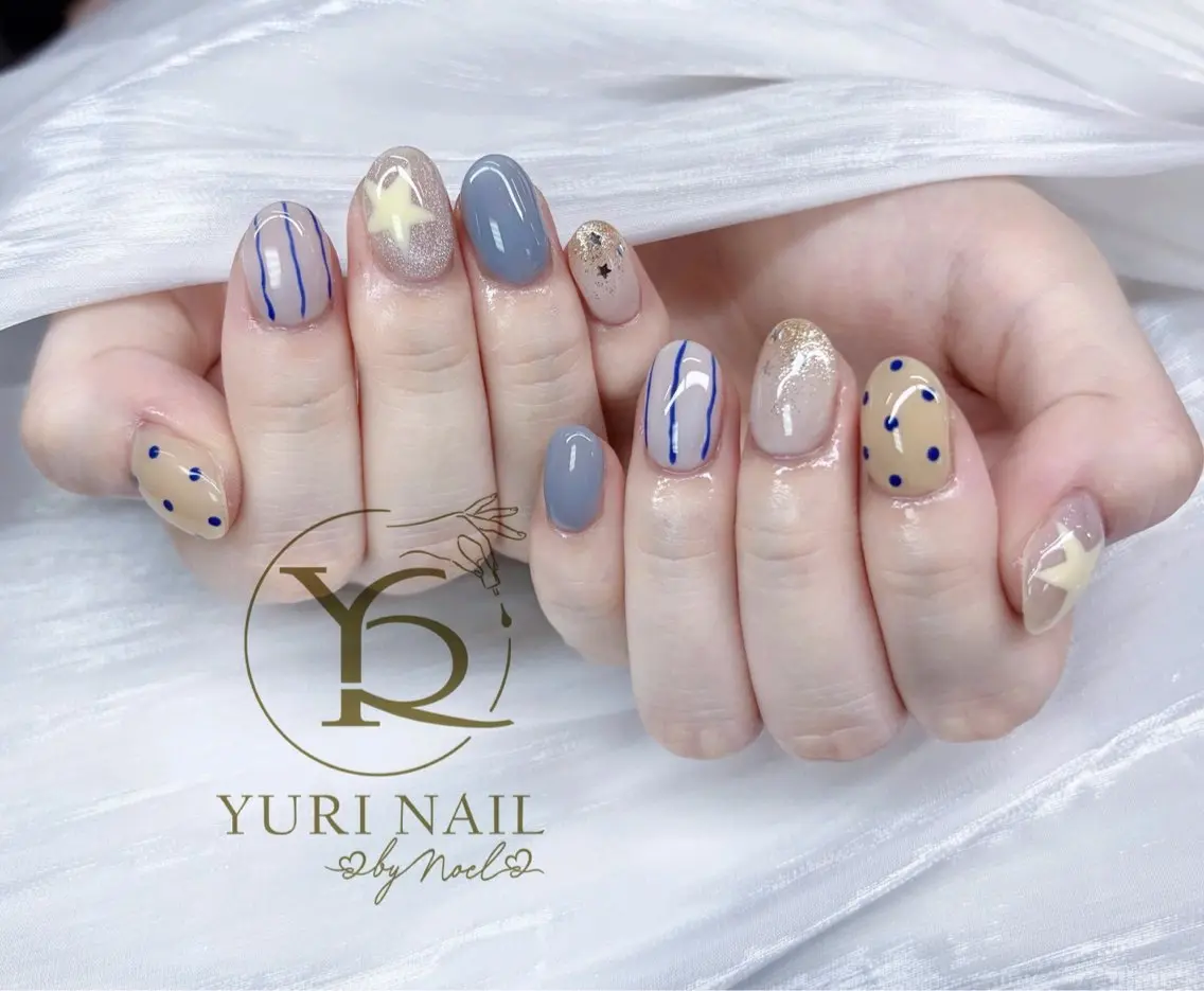 ネイル チークネイル フットネイル フレンチネイル グラデーション キラキラネイル ハンドネイル フットネイル ハンドケア YURI Nail Funabashiのネイルデザイン