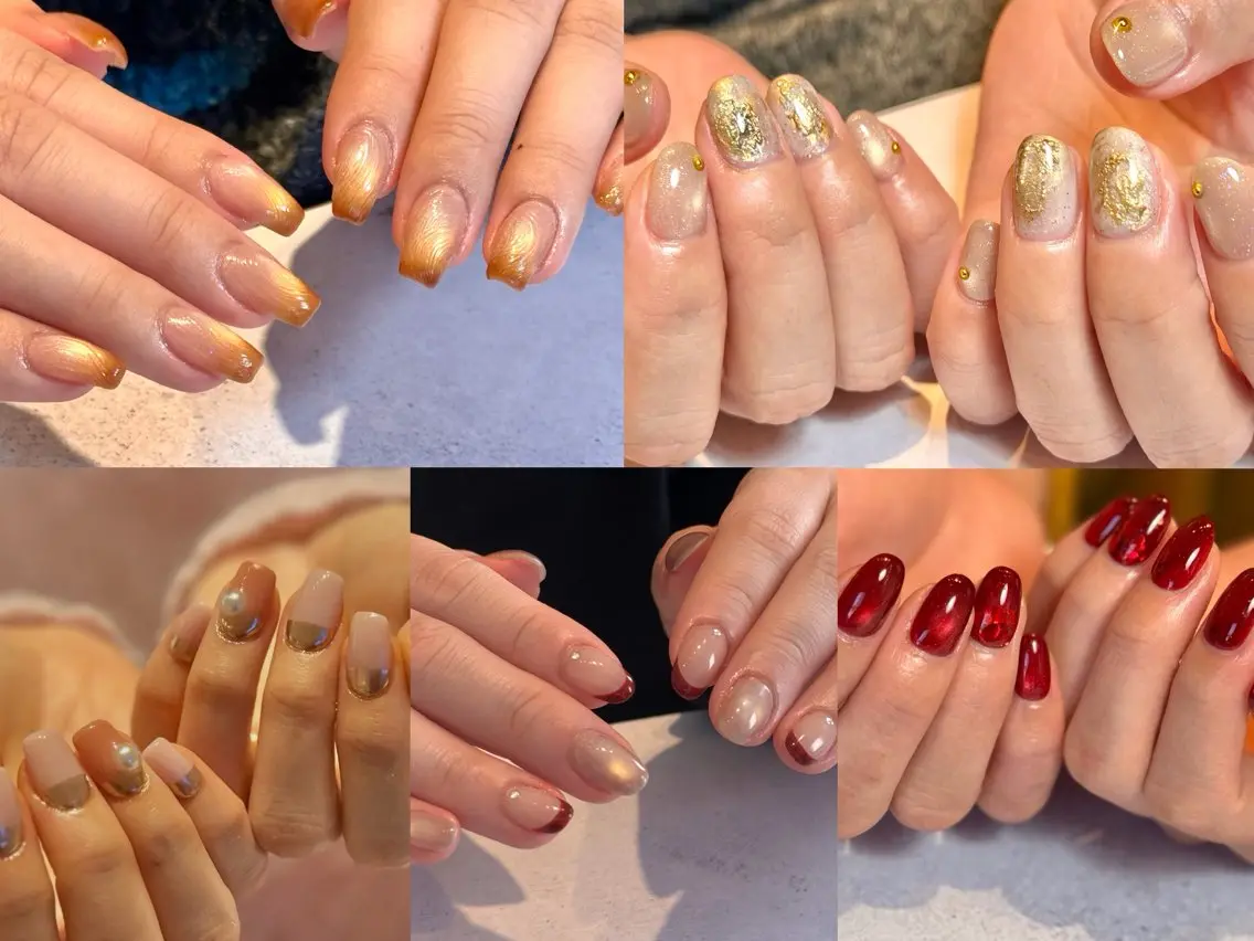 ネイル クリアネイル フラッシュネイル フラッシュマグ フレンチネイル マグネットネイル Luana nailのネイルデザイン